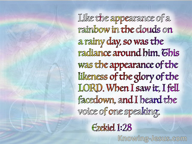 Ezekiel 1:28  It Was The Appearance Of The Likeness Of The Glory Of The Lord (blue)